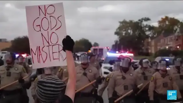 'Video thumbnail for Tensions flare at ICE facility near Chicago as Trump deploys National Guard'