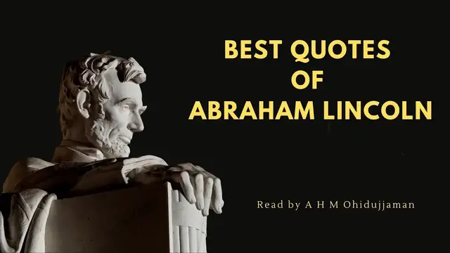 Video thumbnail for Learn English through Quotes || Best Quotes of Abraham Lincoln  || Level 1