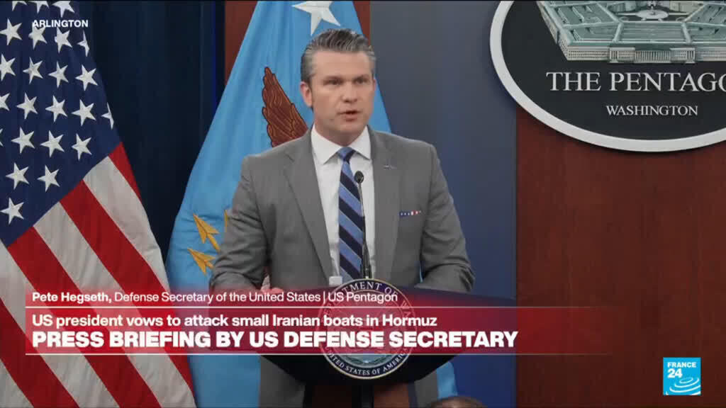 Video thumbnail for REPLAY: Press briefing by US Defense Secretary