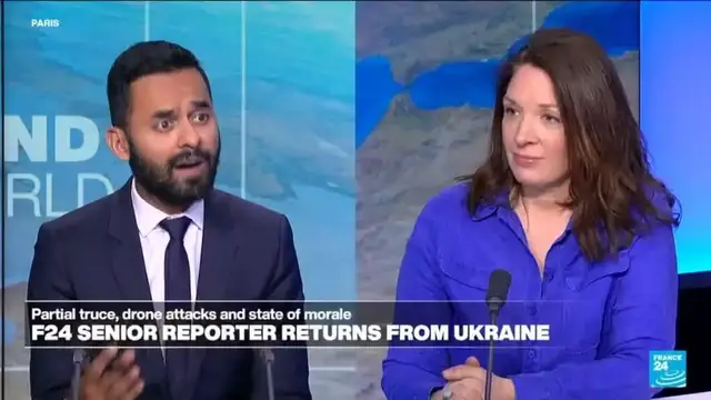 'Video thumbnail for Russia accuses Ukraine on firing on energy sites'