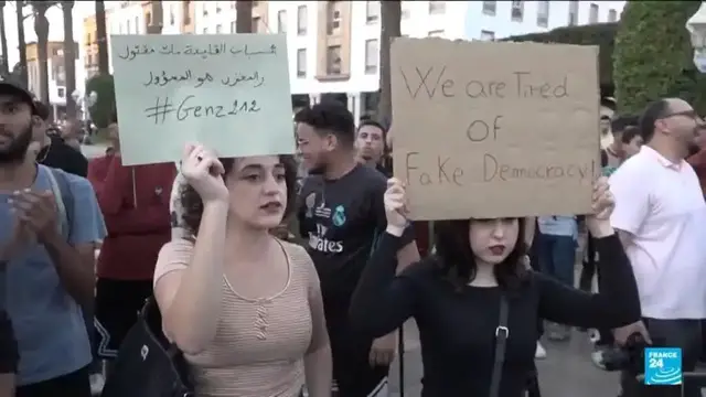 'Video thumbnail for Morocco king urges speedy social reforms following youth-led protests'