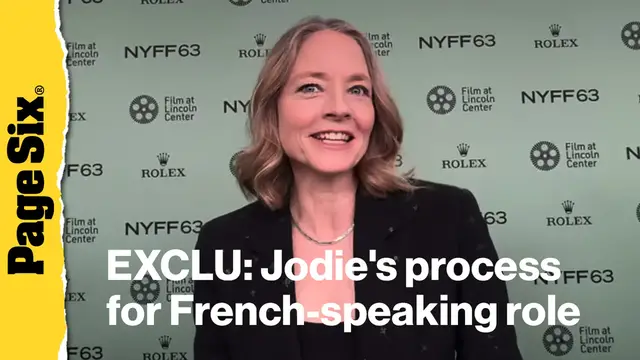 'Video thumbnail for Jodie Foster reveals 'challenging' process of prepping for French-speaking role'