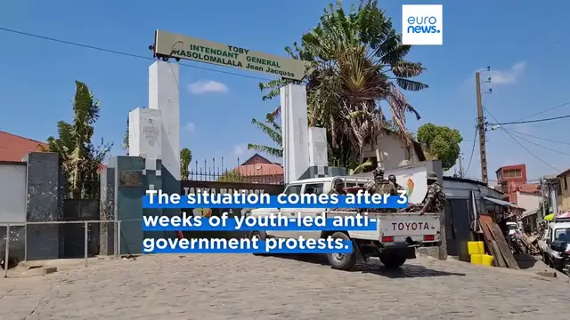 'Video thumbnail for Madagascar’s president says coup underway after army unit claims control of military'