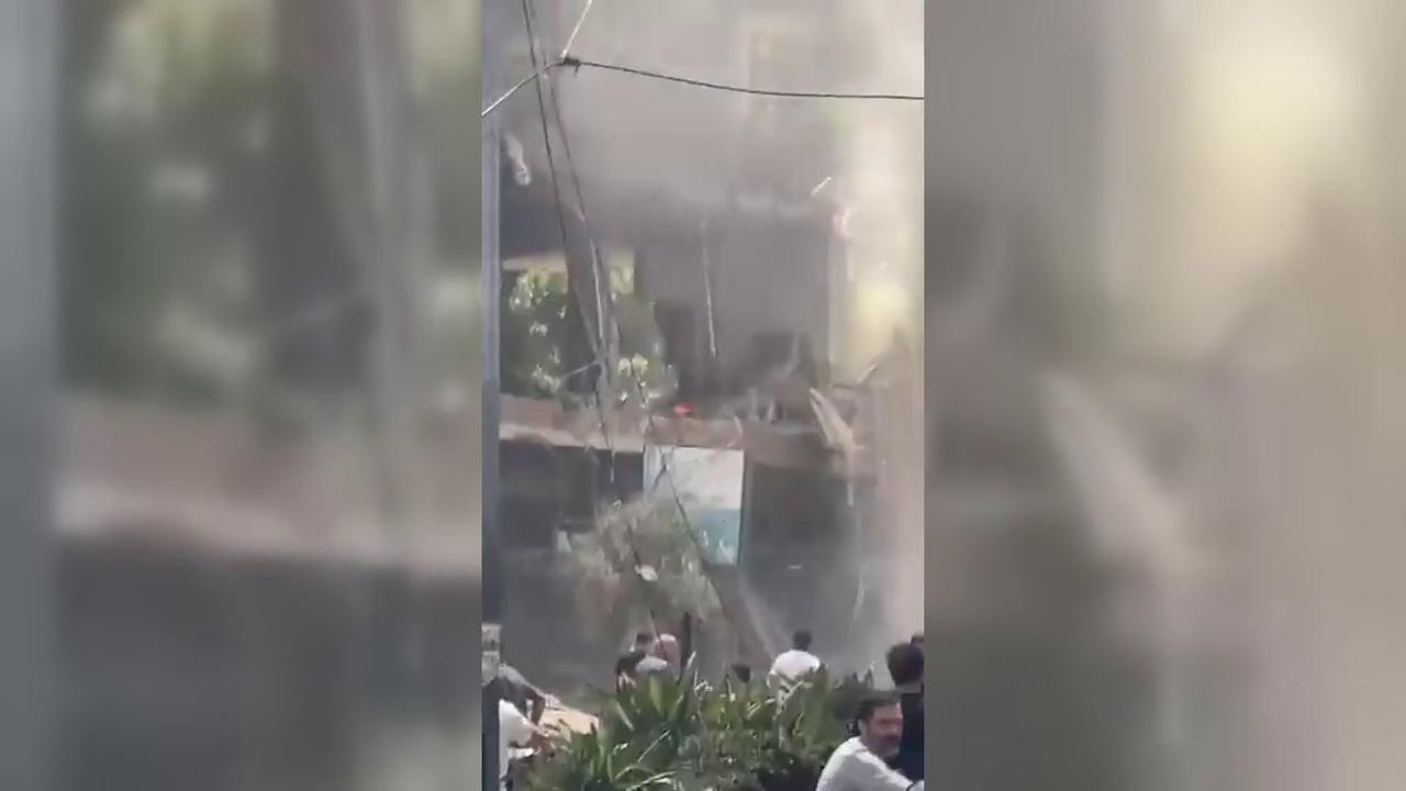 Video thumbnail for Lebanon: Israel Strikes Beirut Following Hezbollah Drone Attack Lunches.