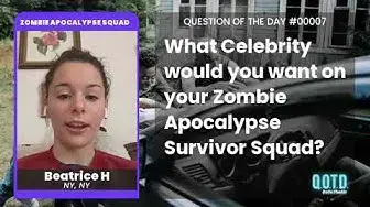 Video thumbnail for Beatrice H wants Chris Evans on her Zombie Survival Squad. Hilarious and a fighter!