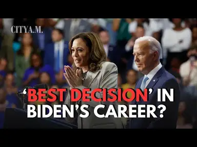 'Video thumbnail for Joe Biden and Barack Obama back Kamala Harris during Democratic Party Convention 2024 speech'