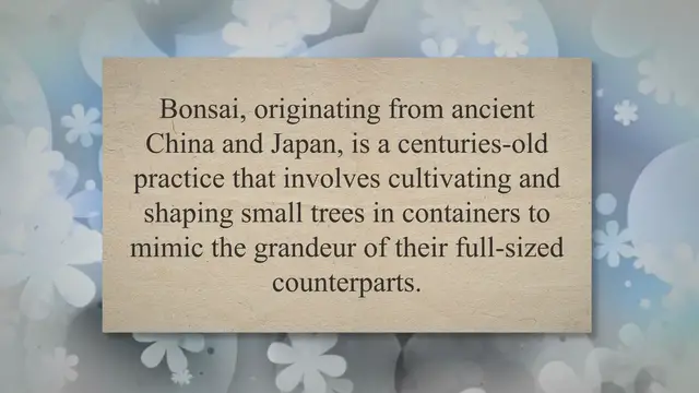 Video thumbnail for Unveiling the Enchanting World of Bonsai Styling: Crafting Nature's Miniature Masterpieces