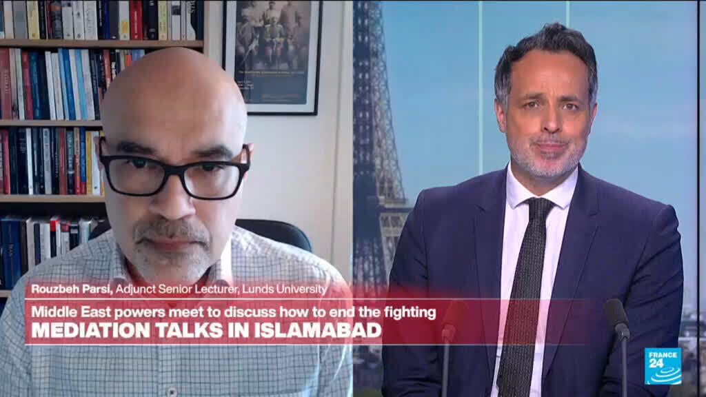 Video thumbnail for Mediation talks in Islamabad: Middle East powers meet to discuss how to end the fighting