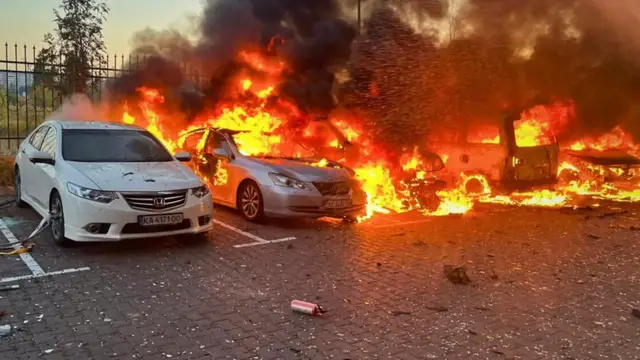 'Video thumbnail for Russian strikes across Ukraine: At least three people killed and dozens injured'