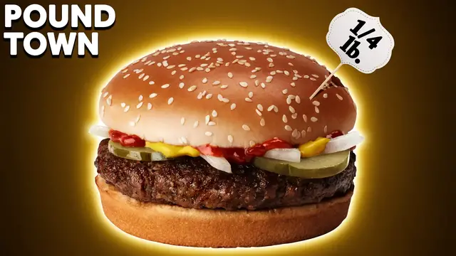Video thumbnail for How Heavy is A Quarter Pounder Really?