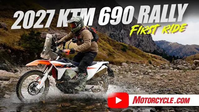 Video thumbnail for 2027 KTM 690 Rally Review — First Ride