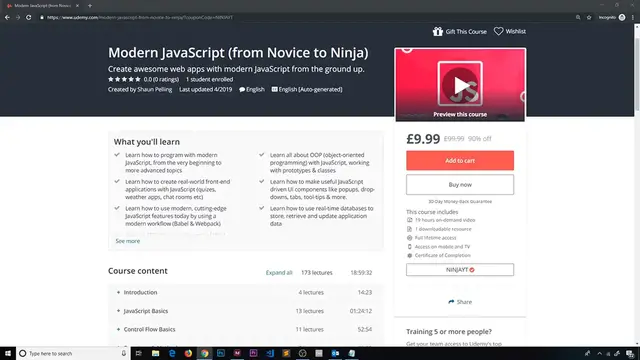 Video thumbnail for New Modern JavaScript Update