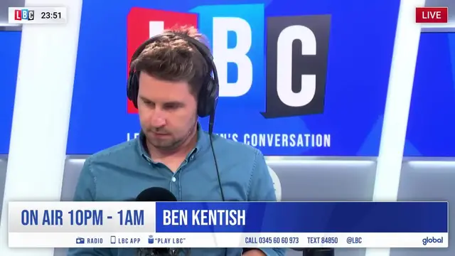 'Video thumbnail for Ben Kentish debunks LBC caller's claims about 'incompatible religions''