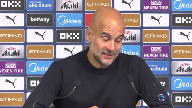'Video thumbnail for 'Just one game' - Guardiola on resounding 3-0 win over Man Utd'
