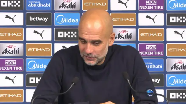 'Video thumbnail for 'Just one game' - Guardiola on resounding 3-0 win over Man Utd'
