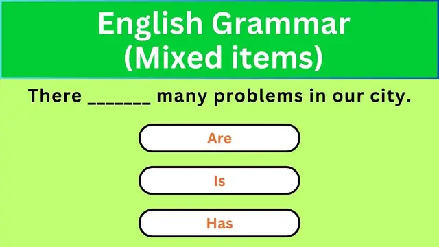 'Video thumbnail for English Grammar Practice || English Grammar (Mixed items) Part 2 || English Grammar Test'