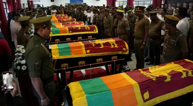 Video thumbnail for Bodies of guards and inmates handed to families after Negombo prison riot in Sri Lanka