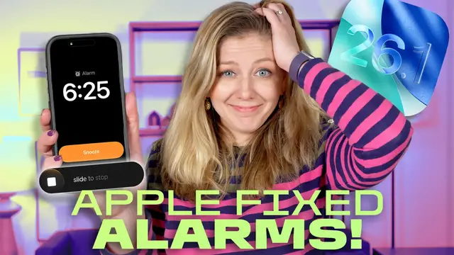 'Video thumbnail for iOS 26.1 Update Fixes Alarm, Lets You Change Liquid Glass'