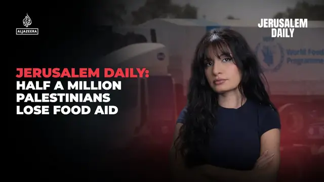 Video thumbnail for JERUSALEM DAILY: Half a million Palestinians lose food aid