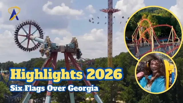 Video thumbnail for Six Flags Over Georgia, Highlights For 2026 Season