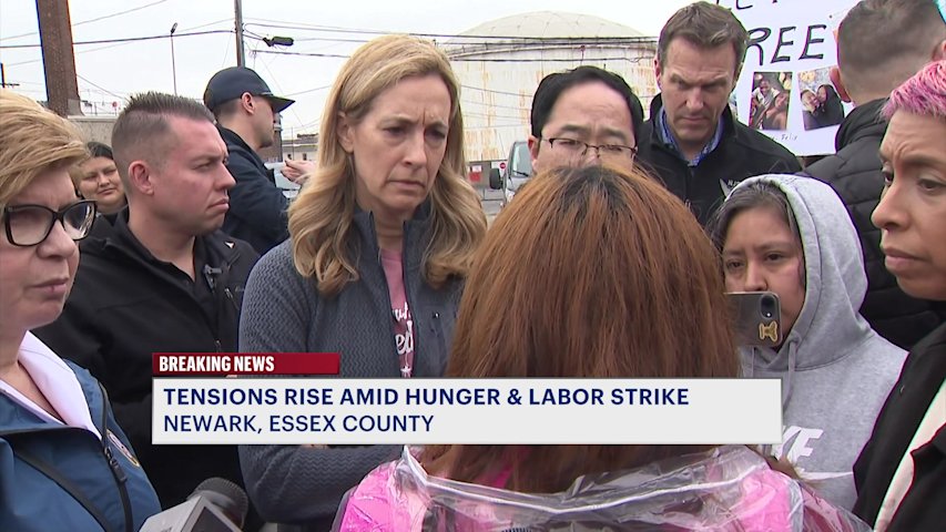 Video thumbnail for Gov. Sherrill denied entry to Delaney Hall as rally, hunger strike continues