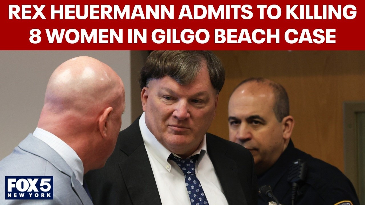 Video thumbnail for Rex Heuermann pleads guilty to multiple murders in Gilgo Beach killings