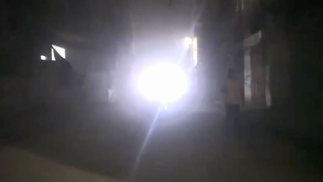 Video thumbnail for MOMENT - Israeli strike hits building in Bureij refugee camp in central Gaza.