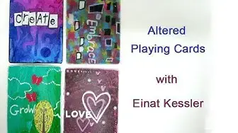 Video thumbnail for Altered Mixed Media Playing Cards