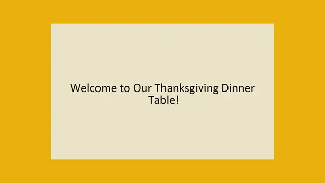 'Video thumbnail for Thanksgiving Dinner Table'