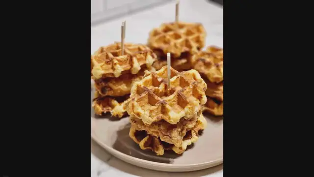 Video thumbnail for Chicken and Waffles Sandwich