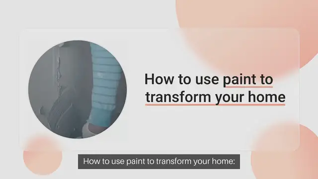 Video thumbnail for How to use paint to transform your home