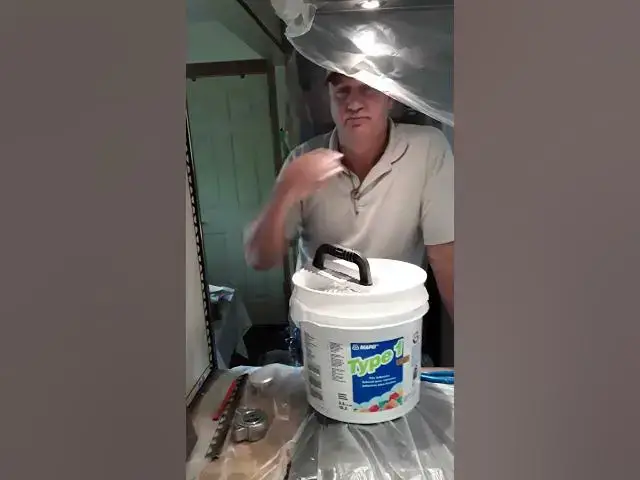 Video thumbnail for Using Trowel With Ceramic Thinset #shorts