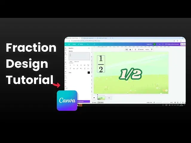 'Video thumbnail for How to Make a Fraction in Canva'