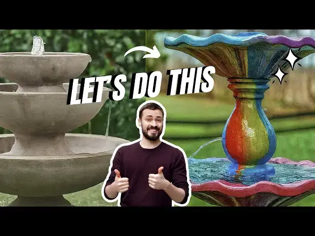 Video thumbnail for What Paint Do You Use for a Concrete Water Fountain? (BEST CHOICE)