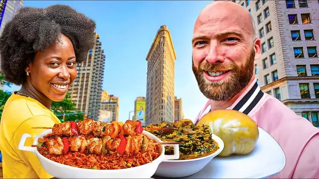 'Video thumbnail for NYC’s Best Nigerian Food!! Jollof Rice That'll Change Your Life!!'