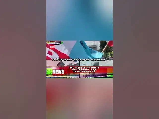 Video thumbnail for PDP, Making Us Celebrate In Edo   Okpebholo Says Obaseki Hiding In US