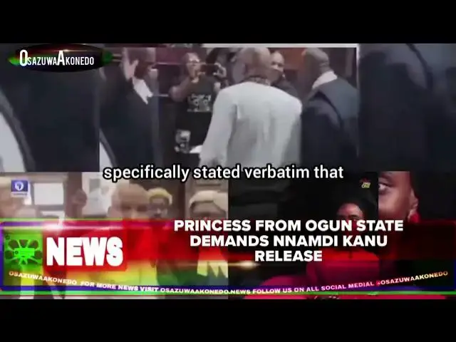 Video thumbnail for Princess From Ogun State Demands Nnamdi Kanu Release