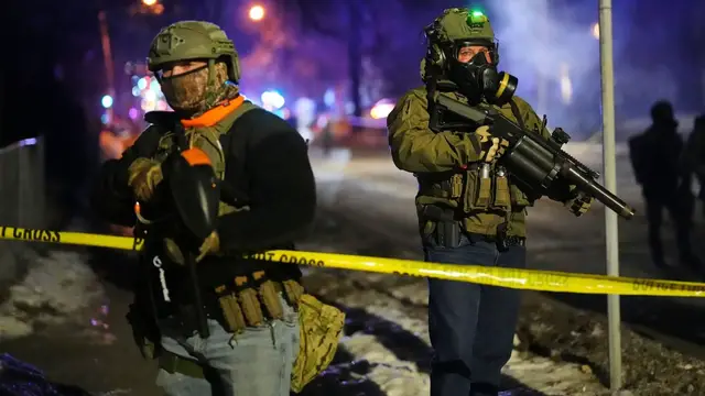 Video thumbnail for Protest erupts in Minneapolis after ICE agent shoots Venezuelan man during raid