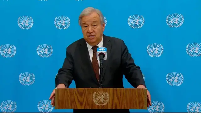 Video thumbnail for US: UN chief calls for end of all fighting in Mideast.