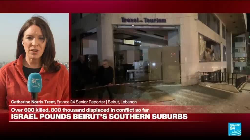 Video thumbnail for Israel widens Lebanon bombing campaign to target north and central Beirut