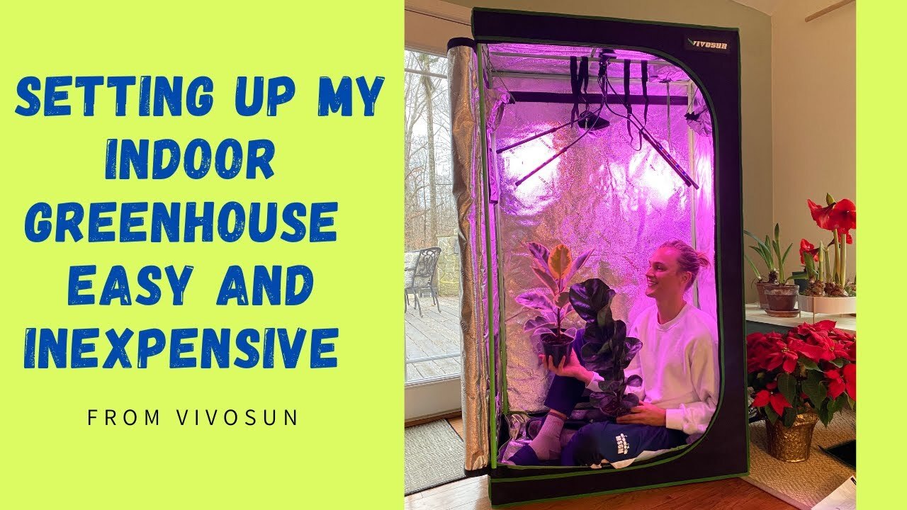 Video thumbnail for My NEW Indoor DIY Greenhouse! Easy Set Up, Inexpensive, High Quality