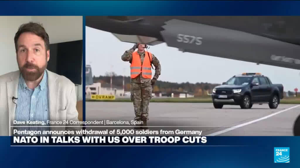 Video thumbnail for Nato in talks with US over troops cuts