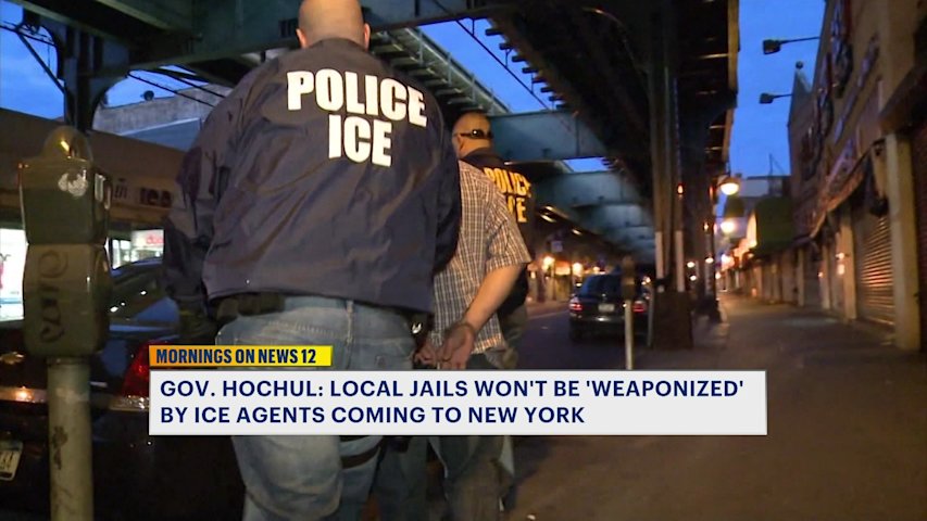 Video thumbnail for ‘Not here, not New York, not ever’: Gov. Hochul responds to border Czar’s plans to send more ICE agents to NYC