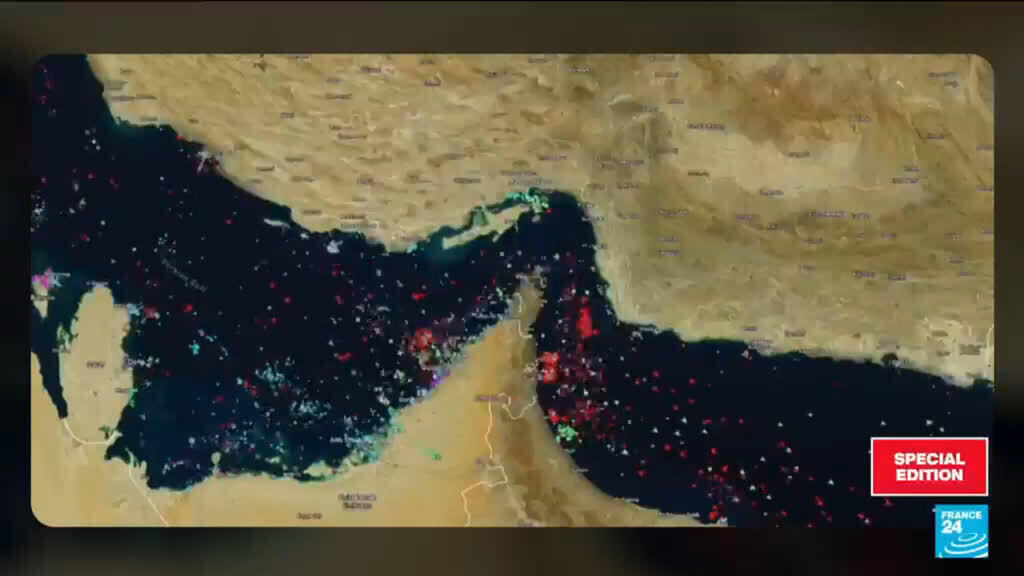 Video thumbnail for Traffic stalls in Strait of Hormuz