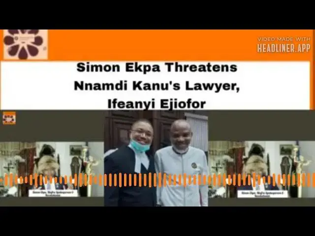 Video thumbnail for Simon Ekpa Threatens Nnamdi Kanu's Lawyer, Ifeanyi Ejiofor ~ OsazuwaAkonedo