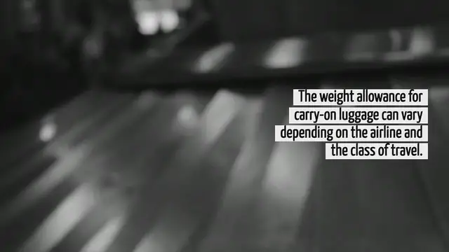 'Video thumbnail for How Many Pound For Carry On Luggage'