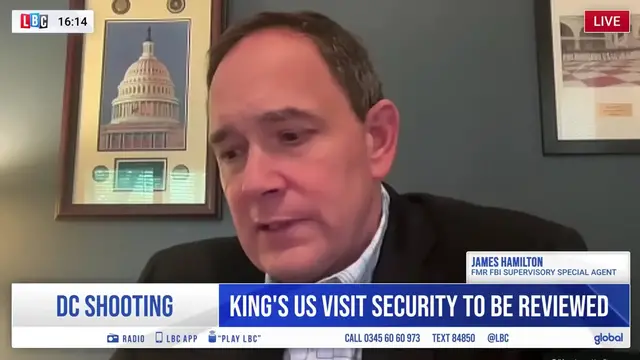 Video thumbnail for King's US visit security to be reviewed