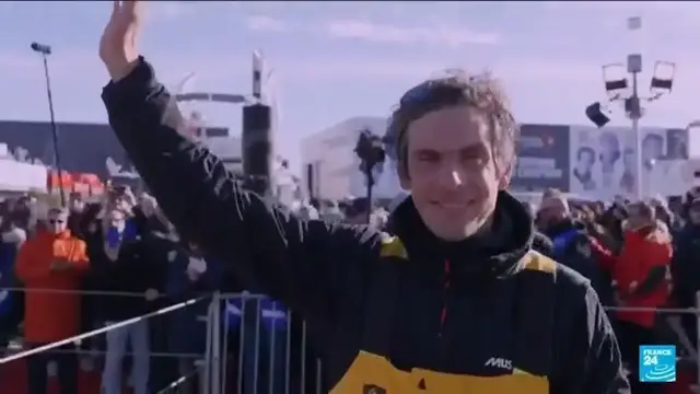 'Video thumbnail for Battling cancer made Vendee Globe win 'more complicated', says skipper Dalin'