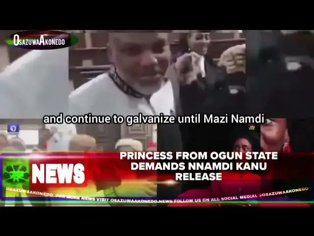Video thumbnail for Princess From Ogun State Demands Nnamdi Kanu Release