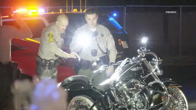 Video thumbnail for US, Los Angeles: Santa Clarita Motorcyclist Shot Multiple Times By Masked Men In Possible Road Rage.